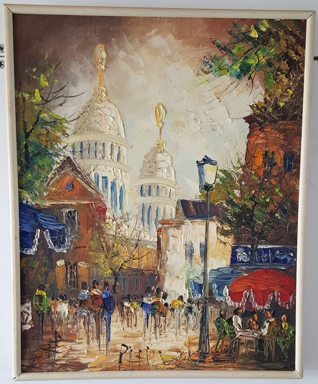Onbekend( 20e eeuw), gesigneerd, olieverf op doek, Parijs kopen? Bied vanaf 1!