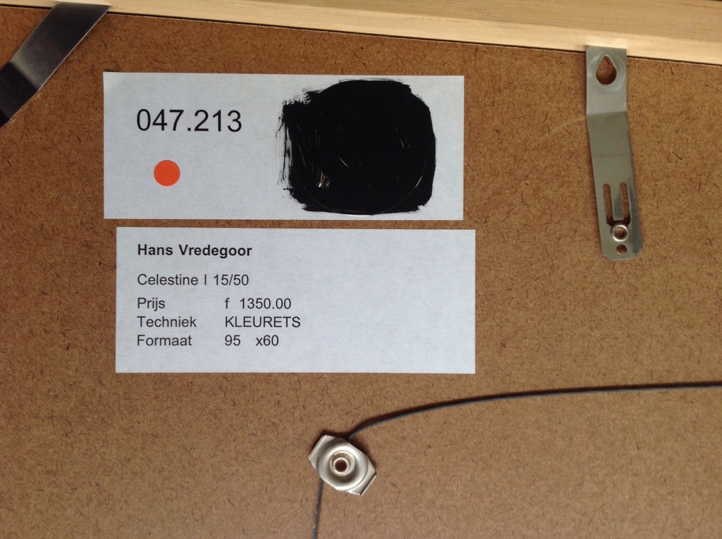 Vredegoor Hans:, kleurenlitho; Celestine 1 kopen? Bied vanaf 65!