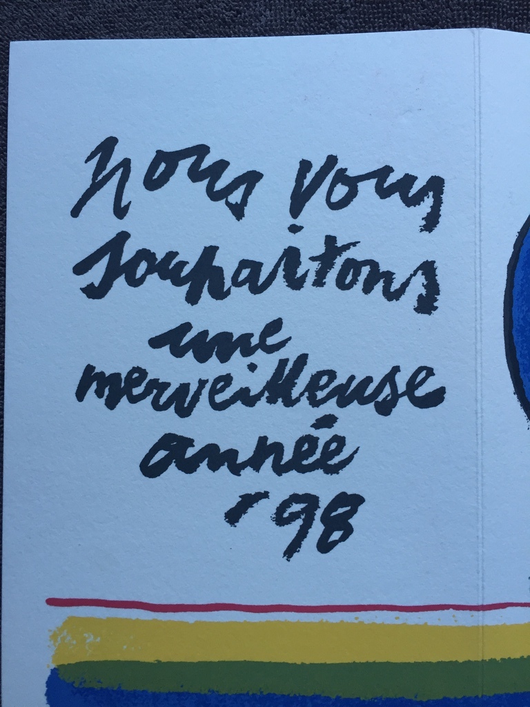 CORNEILLE 1997 E.A. zeefdruk/litho  Kerst / oud & nieuw kaart 1997/1998 kopen? Bied vanaf 40!