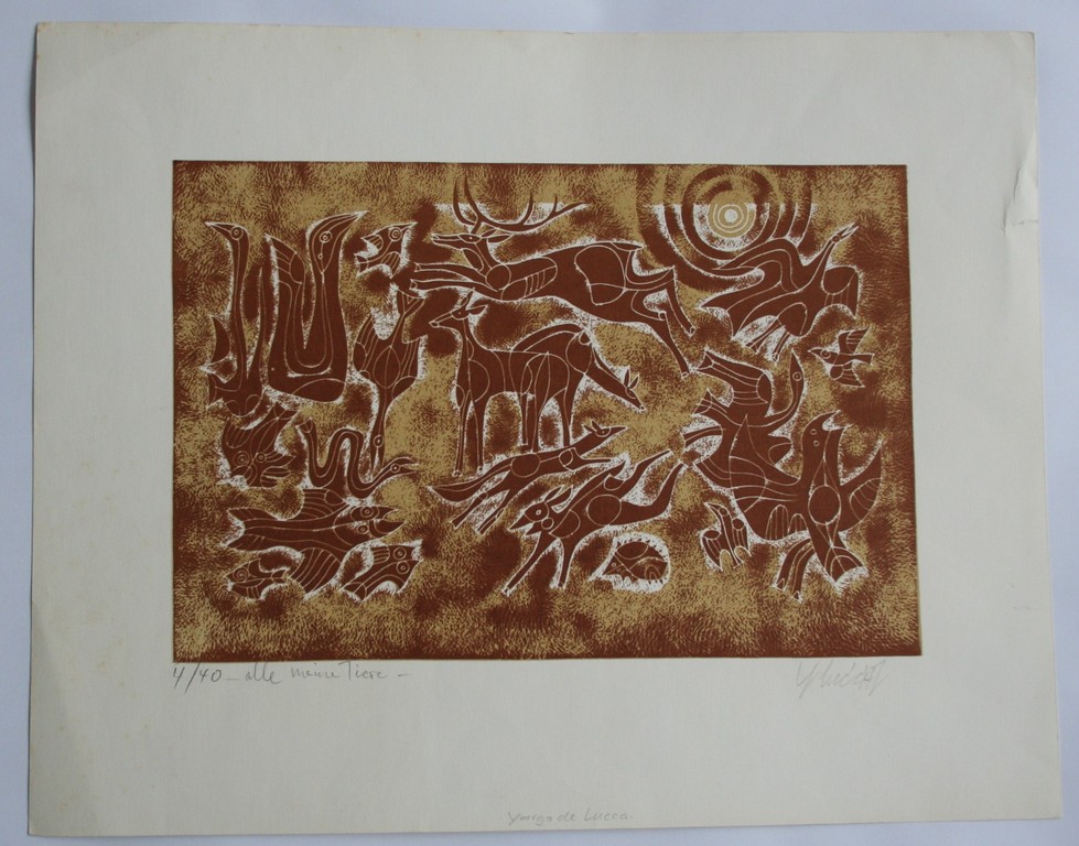 Yargo de Lucca - zeefdruk - gesigneerd - genummerd kopen? Bied vanaf 45!