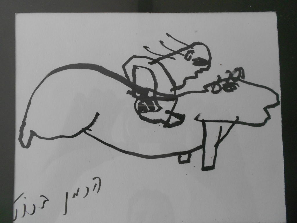 Herman Brood originele tekening met lijst verkocht voor € 190!