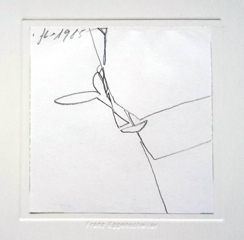 Franz Eggenschwiler, 3 Telefonzeichnungen, 1985/86, gesigneerd kopen? Bied vanaf 30!