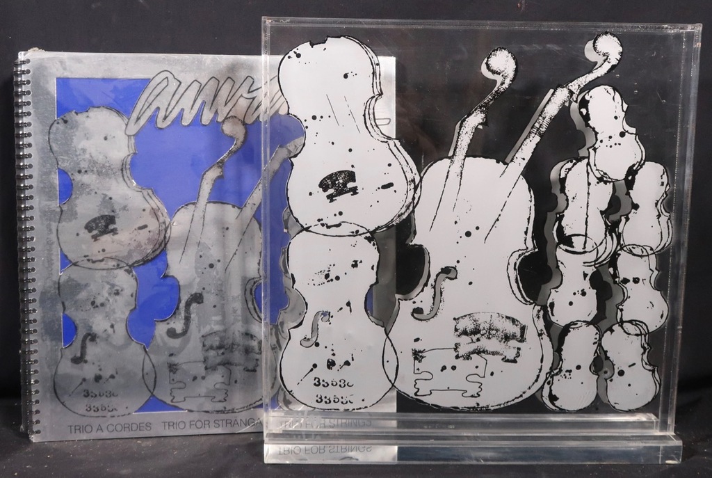 Arman: Zeefdruk op plexiglas + boek, Trio a Cordes kopen? Bied vanaf 180!