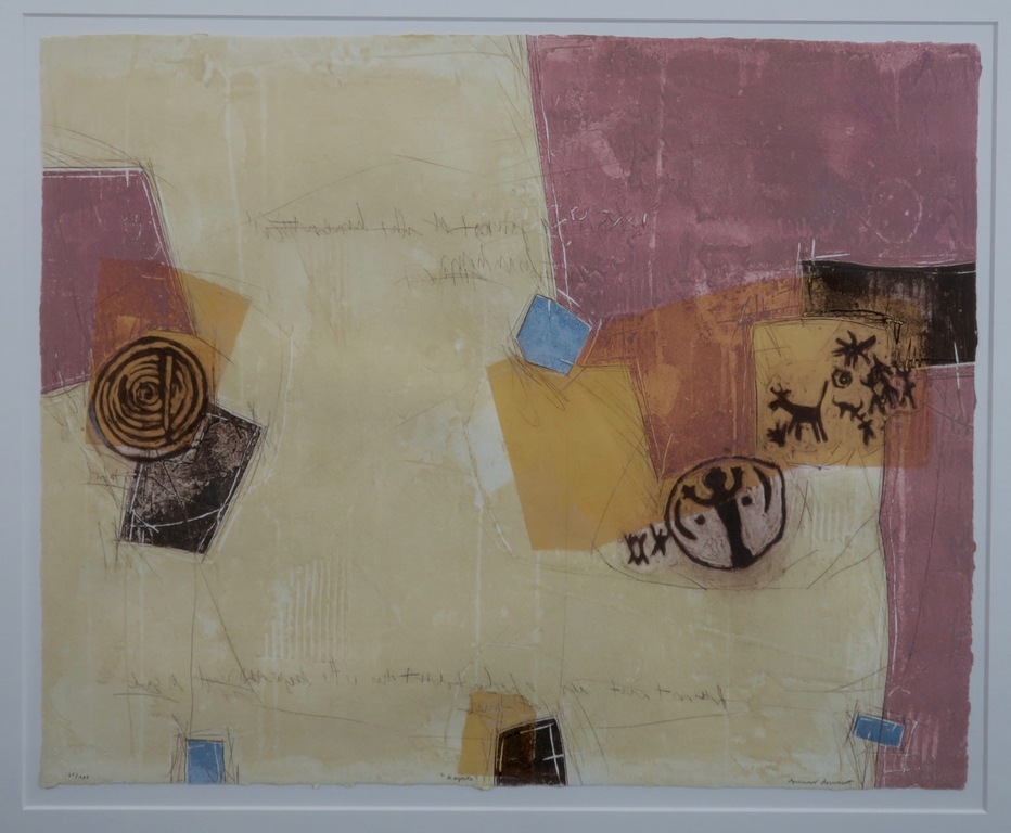 Bernard Remusat: Carborundum, Poignard du Soleil-Kayenta - Ingelijst verkocht voor € 70!