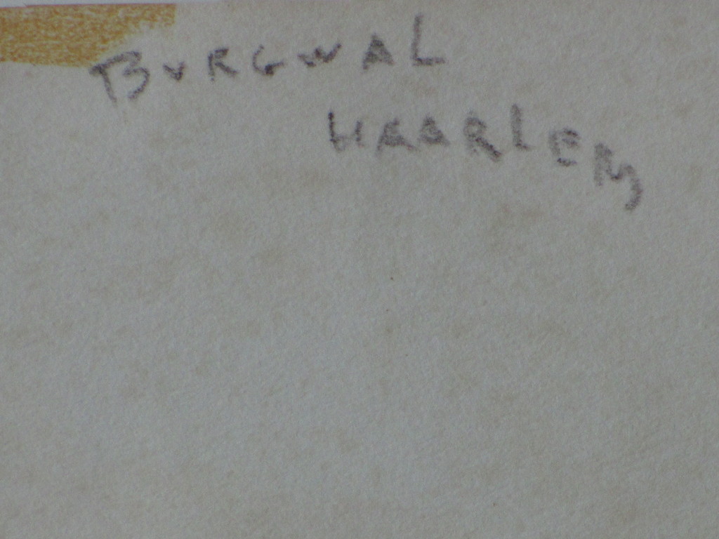 Frans Boers - Frans Boers, Burgwal Haarlem, Aquarel kopen? Bied vanaf 1!