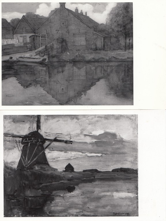 Piet Mondriaan: Onbekende Fotograaf, 2 foto's Huis en Molen aan het Gein kopen? Bied vanaf 1!