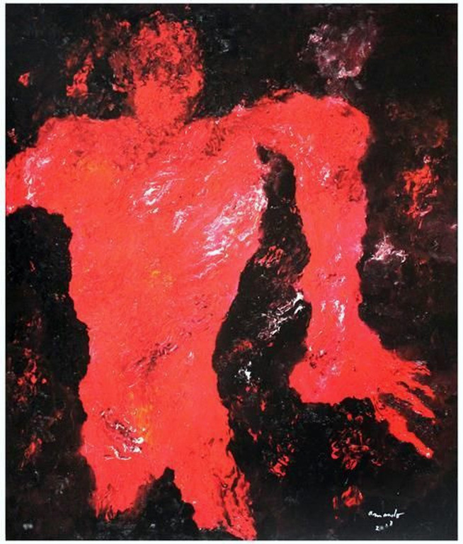 Armando 'Gestalt' - Gesigneerde giclee op doek, oplage 7/33., 2013 verkocht voor € 275!