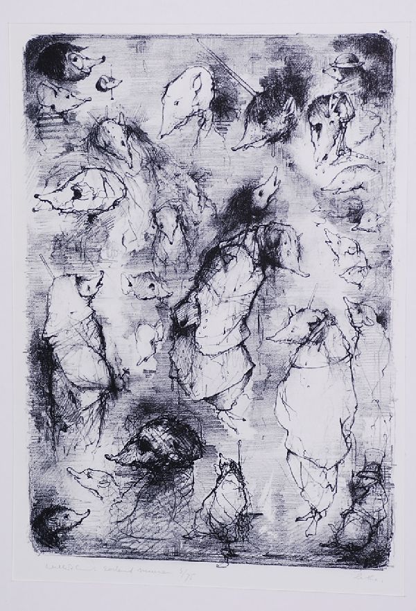 Dirkje Kuik: Mooie litho. Muizen verkocht voor € 80!