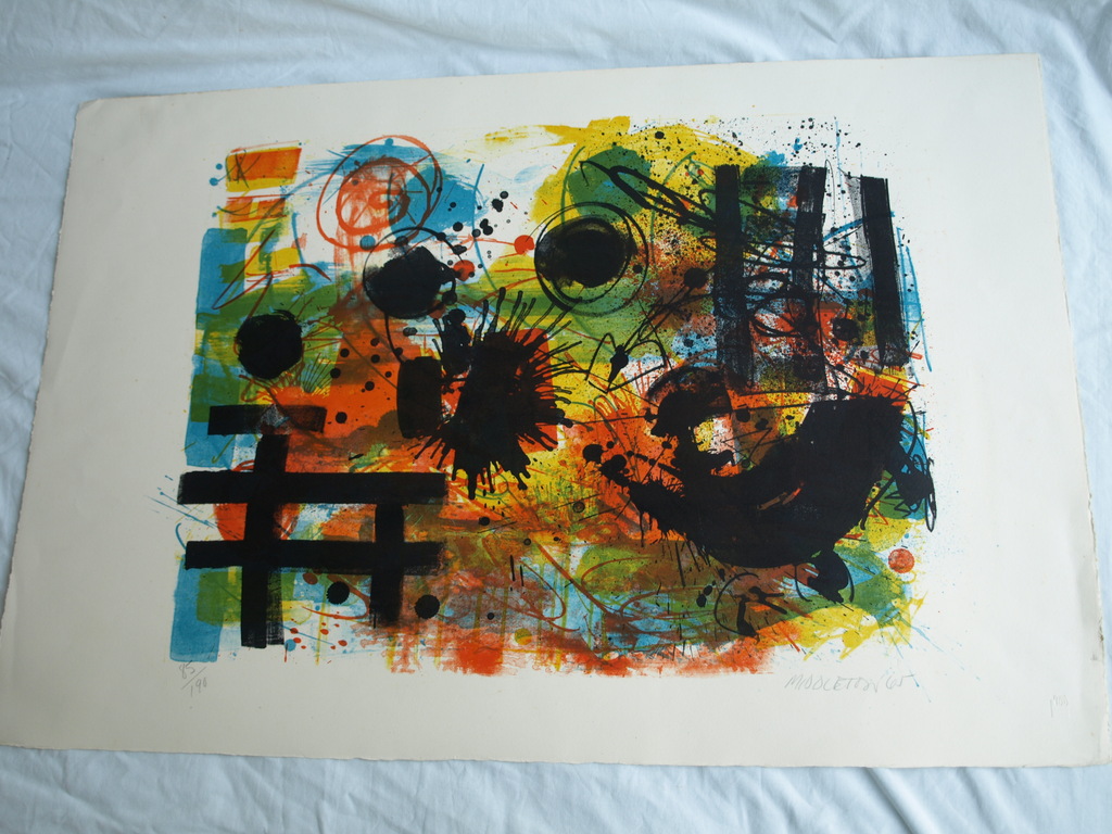 Sam Middleton : Litho – Zonder titel – Gesigneerd – 1965 – Prent 190 kopen? Bied vanaf 75!
