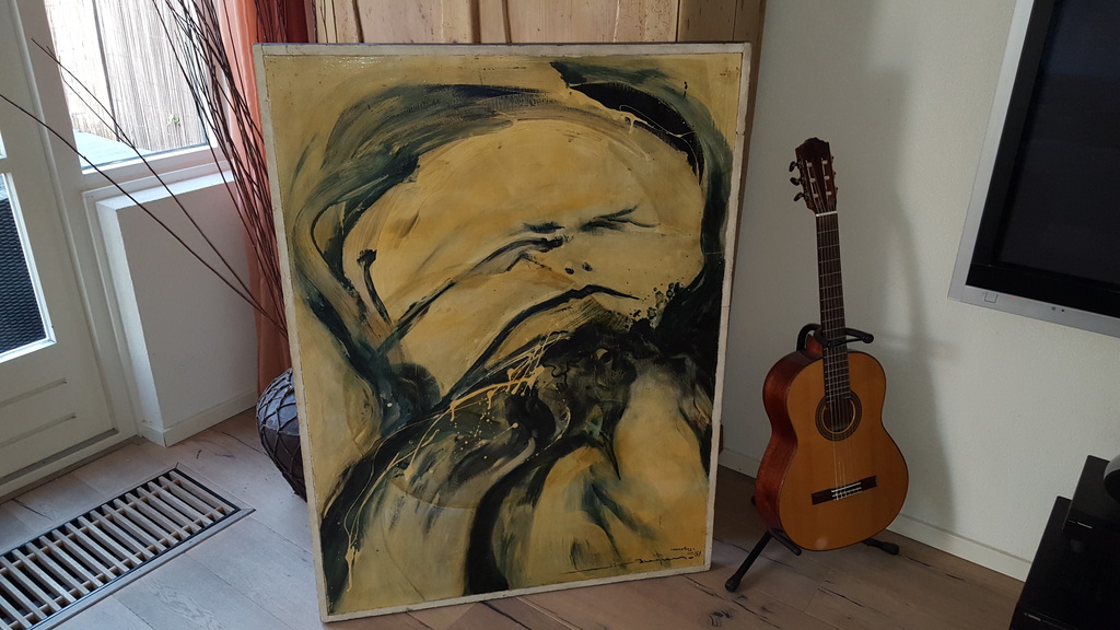 Martin Baeyens (Gent 1943) - paneel, gesigneerd en gedateerd 1967 kopen? Bied vanaf 1!