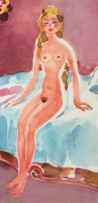 Kees van Dongen, Grafisch werk uit 1947 Incl. Certificaat, Albertine et Andree kopen? Bied vanaf 1!