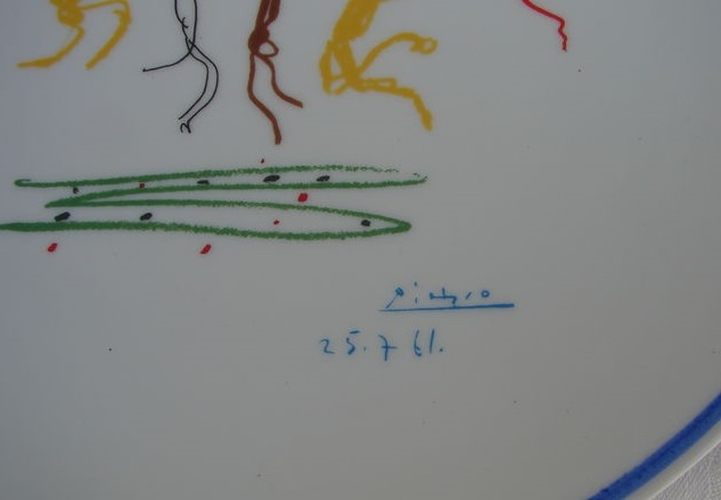 Pablo Picasso - Ronda de la juventud - genummerd Limoges porselein kopen? Bied vanaf 100!