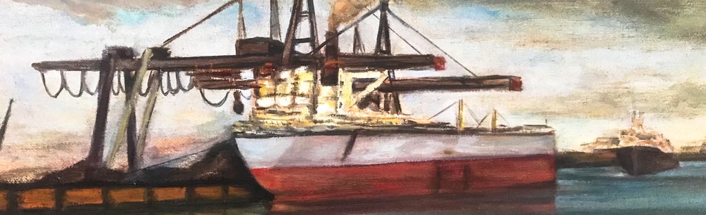 Onbekend (20e eeuw) - Haven Van Antwerpen - Olie op doek kopen? Bied vanaf 1!