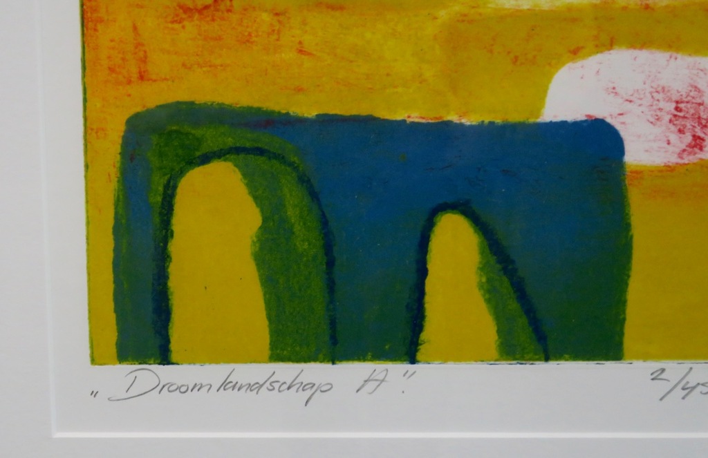 Hans Heijman: Ets, Droomlandschap A - Ingelijst kopen? Bied vanaf 50!