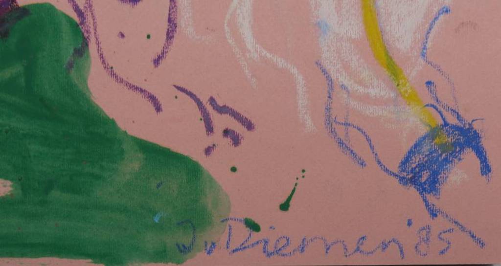 Jan van Diemen: Krijt en Gouache, American Football players kopen? Bied vanaf 150!