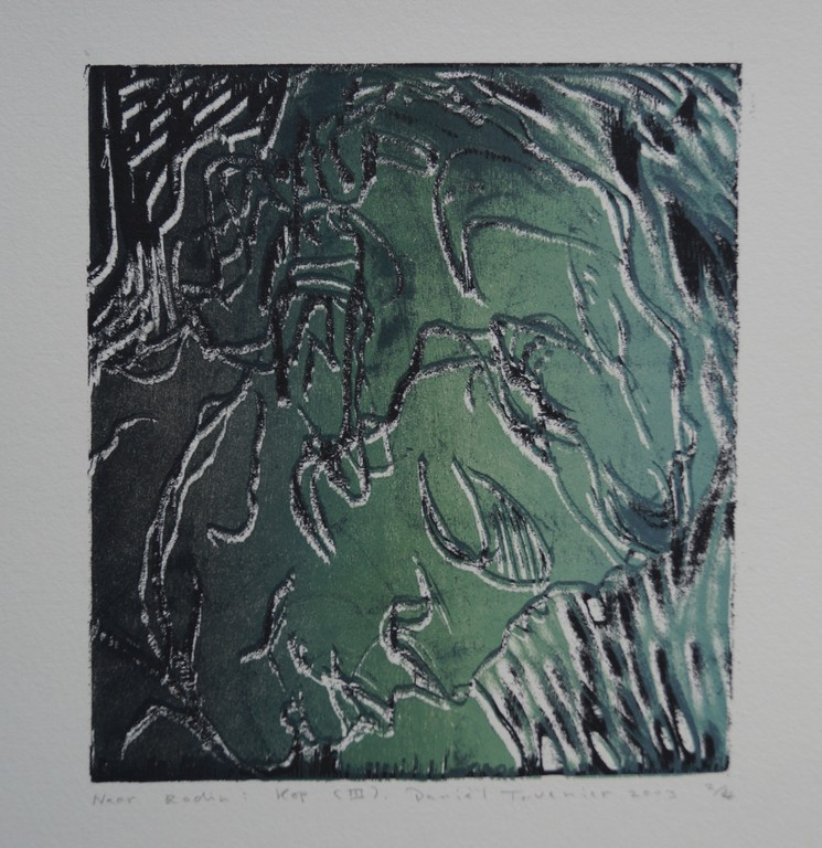 Daniel Tavenier - gesigneerde zeefdruk - Naar Rodin: Kop (III) kopen? Bied vanaf 1!