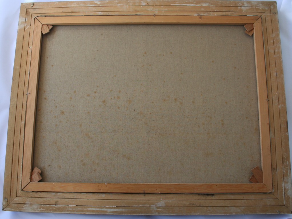 J. Verda (20e eeuw) - olieverf op doek - boerderij met molen aan het water kopen? Bied vanaf 80!