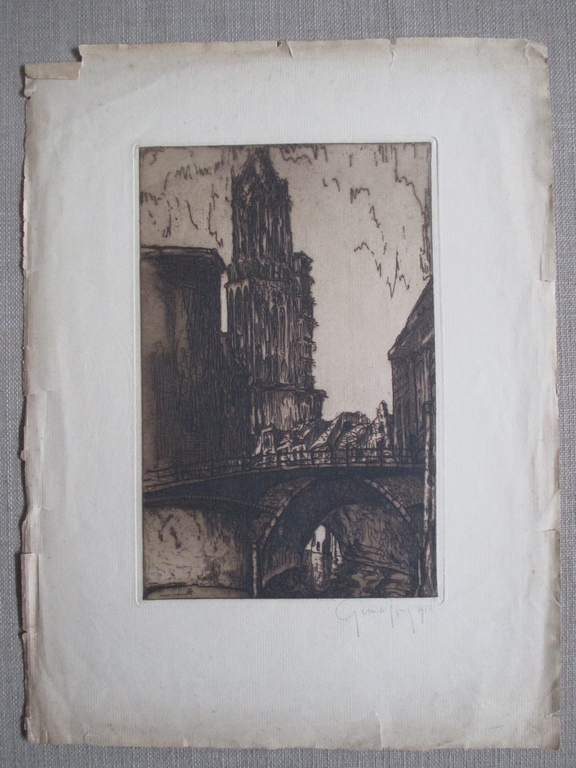 Germ de Jong, ets 1918 kopen? Bied vanaf 30!