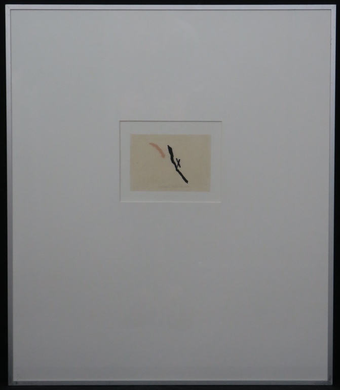 Cees Andriessen: Houtsnede, Zonder titel -Ingelijst verkocht voor € 60!