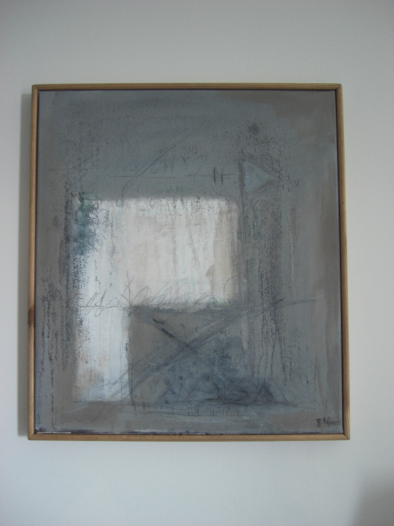 composietie in grijs tinten/ Olieverf op linnen  kopen? Bied vanaf 35!