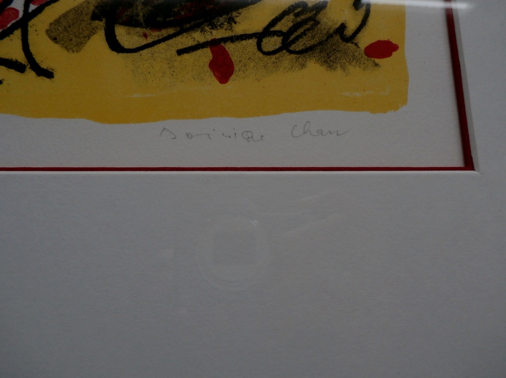 Dominique Chan, ingelijste zeefdruk, handgesigneerd en genummerd kopen? Bied vanaf 60!