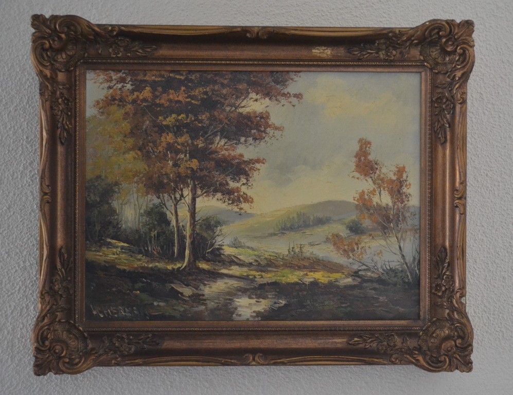 Onbekend (H.C. Hermans?): olieverf op doek, boslandschap kopen? Bied vanaf 1!