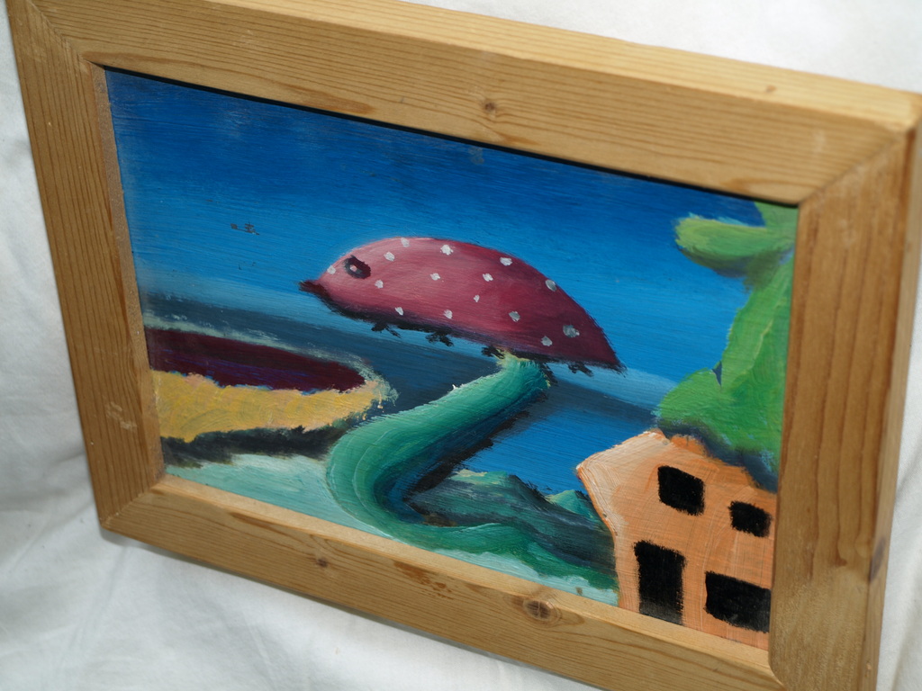 Hugo Bertels (1946) : Acryl op doek – Voor Dana – Gesigneerd & ingelijst-1994  kopen? Bied vanaf 1!