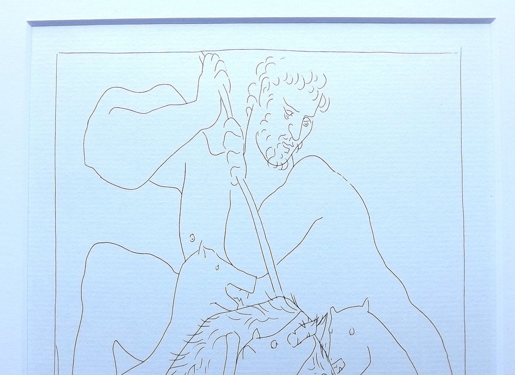 Pablo Picasso - litho uit Les Metamorphoses - Meleagre tue le Sanglier kopen? Bied vanaf 1!