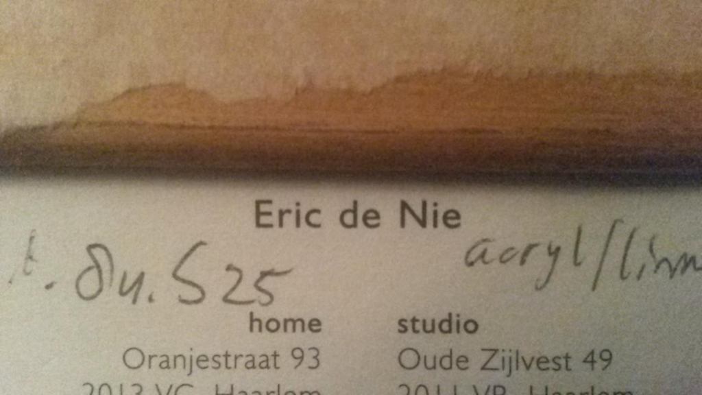 Eric De Nie Acryl op doek, 1984 kopen? Bied vanaf 600!