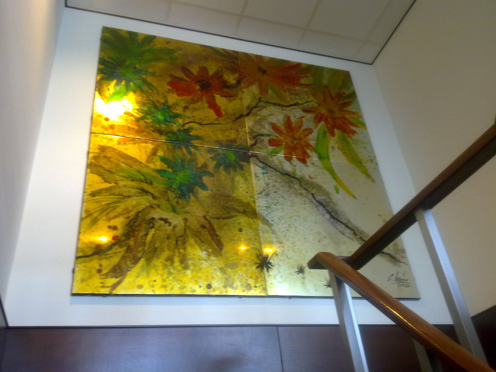 Charles Meire, Schilderij op metalen panelen, bloemen kopen? Bied vanaf 1!