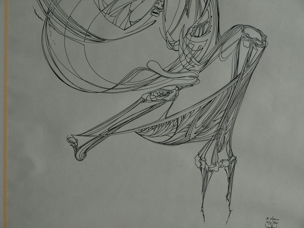 Onduidelijke signatuur : Pentekening – Zonder titel – 1980  kopen? Bied vanaf 1!