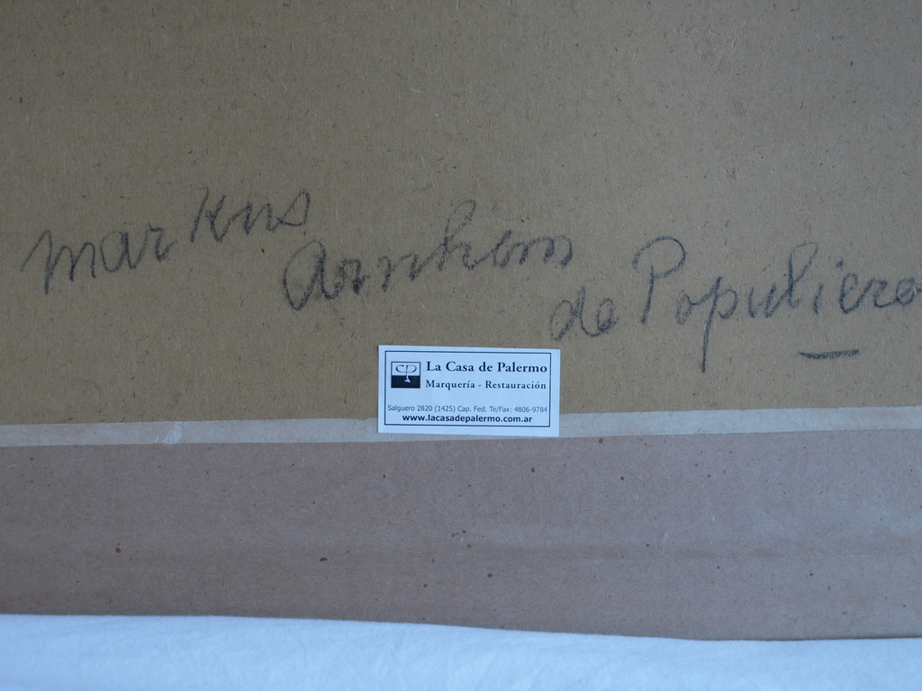 Antoon Markus : Aquarel en pastel – Populieren - gesigneerd & ingelijst – 1908 kopen? Bied vanaf 75!