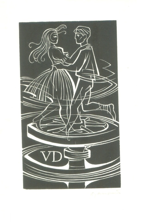 Janousek e.a: Vier houtsnedes, Romantische en erotische voorstellingen kopen? Bied vanaf 1!