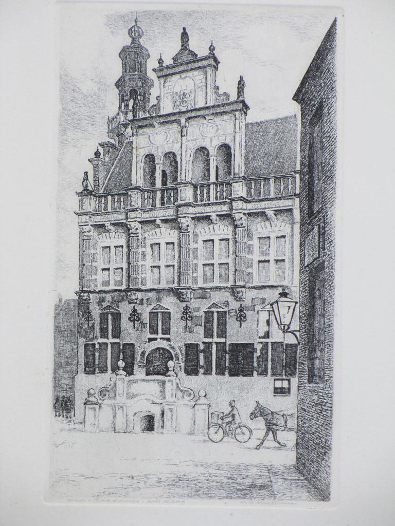 W.C.Gerritsma, Oud-Raadhuis Den Haag, Ets kopen? Bied vanaf 20!