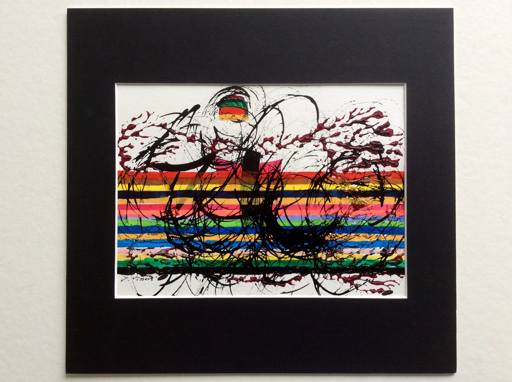 Jack Vissers - acryl en inkt op papier kopen? Bied vanaf 35!