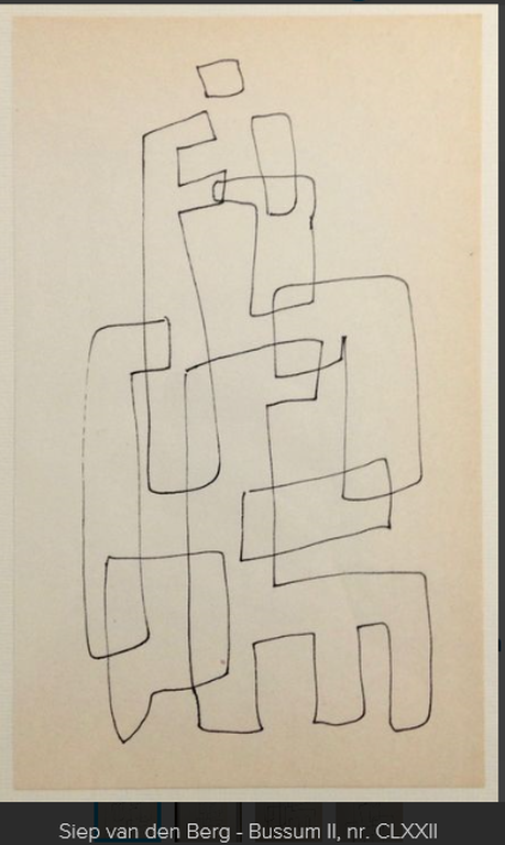 Siep van den Berg Tekening schetsboek Bussum II Nr CLXII verkocht voor € 35!