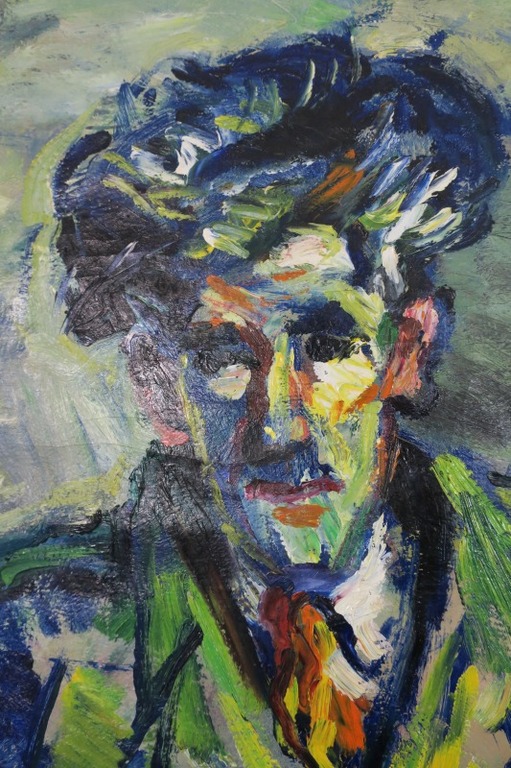 Jan van Holthe: Olieverf op doek,Portrait de pere Arons - Ingelijst (Zeer groot) kopen? Bied vanaf 150!