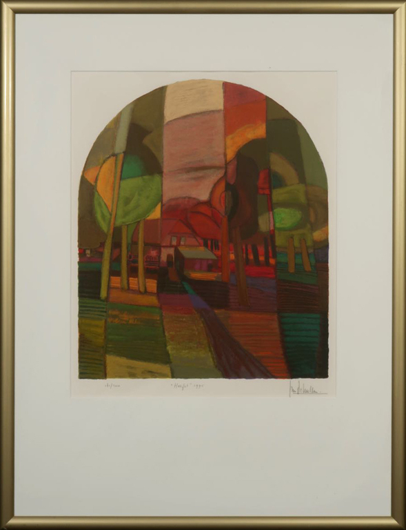 Ton Schulten: Zeefdruk, Herfst - Ingelijst kopen? Bied vanaf 150!