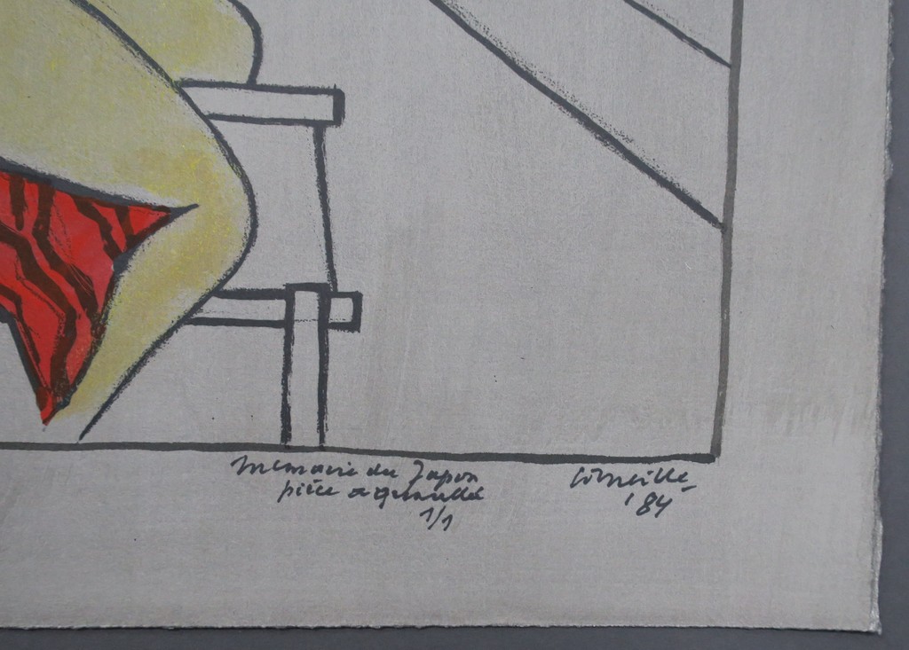 Corneille: Handgekleurde litho (uniek), Memoire de Japon kopen? Bied vanaf 950!
