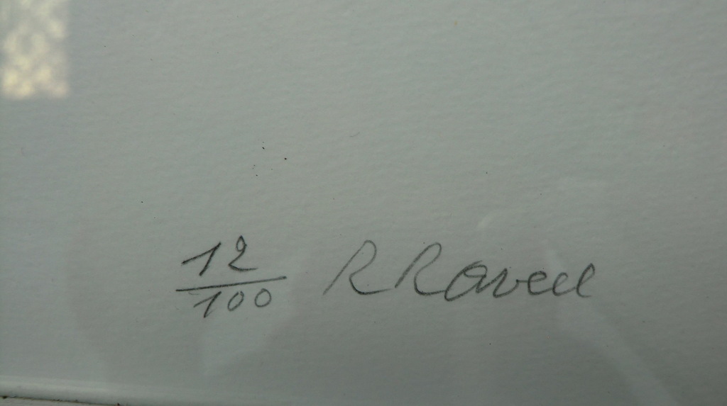 Kleurenlitho Titel : Zelfportret in tegenlicht   1991 kopen? Bied vanaf 700!