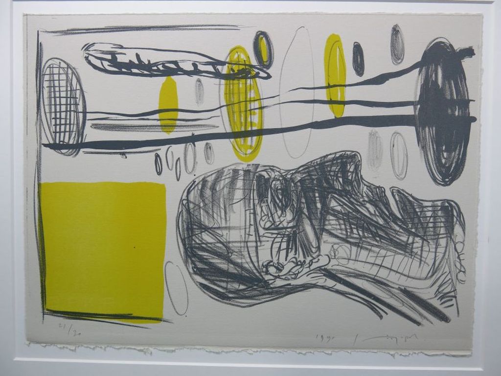 Jan van der Pol: Litho, Zonder titel (geel) kopen? Bied vanaf 1!