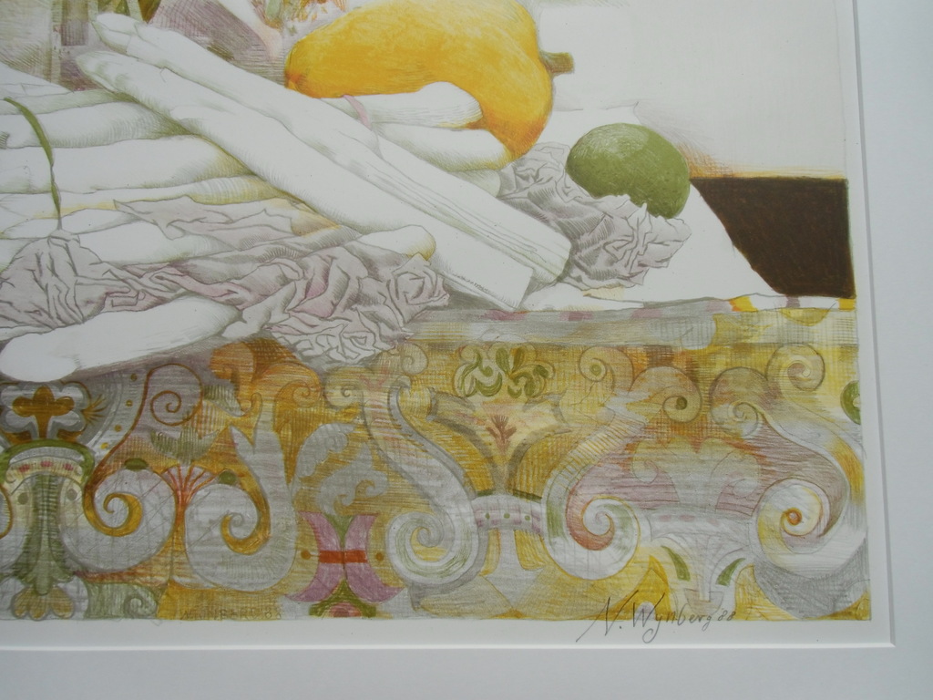 STILLEVEN MET ASPERGES / KLEURENLITHO VAN NICOLAAS WIJNBERG kopen? Bied vanaf 95!