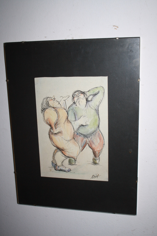KARAKTUUR TEKENING omstreeks 1925 gesigneerd PHILLYS kopen? Bied vanaf 1!