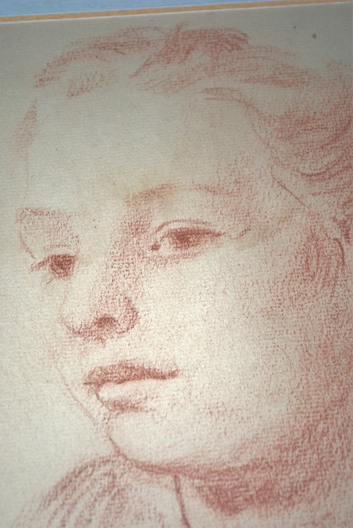 Roodkrijttekening jonge vrouw 1944 kopen? Bied vanaf 30!