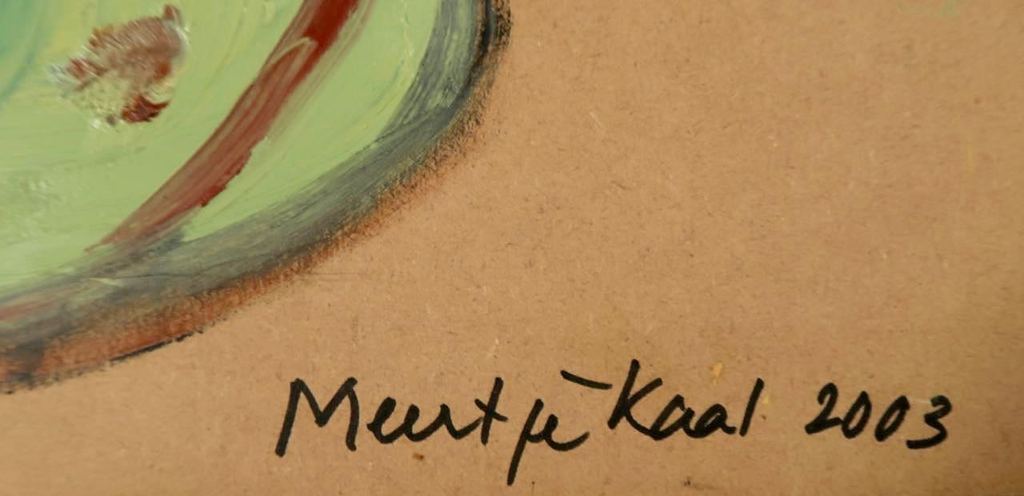 Lot met 4x olieverf op hout van Meertje Kaal kopen? Bied vanaf 1!