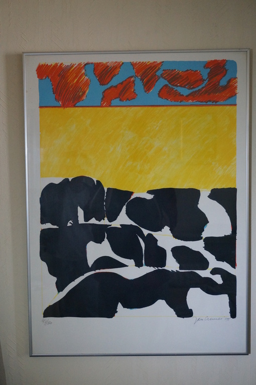 Jan Cremer; Hollands Landschap (1975); Zeefdruk kopen? Bied vanaf 125!