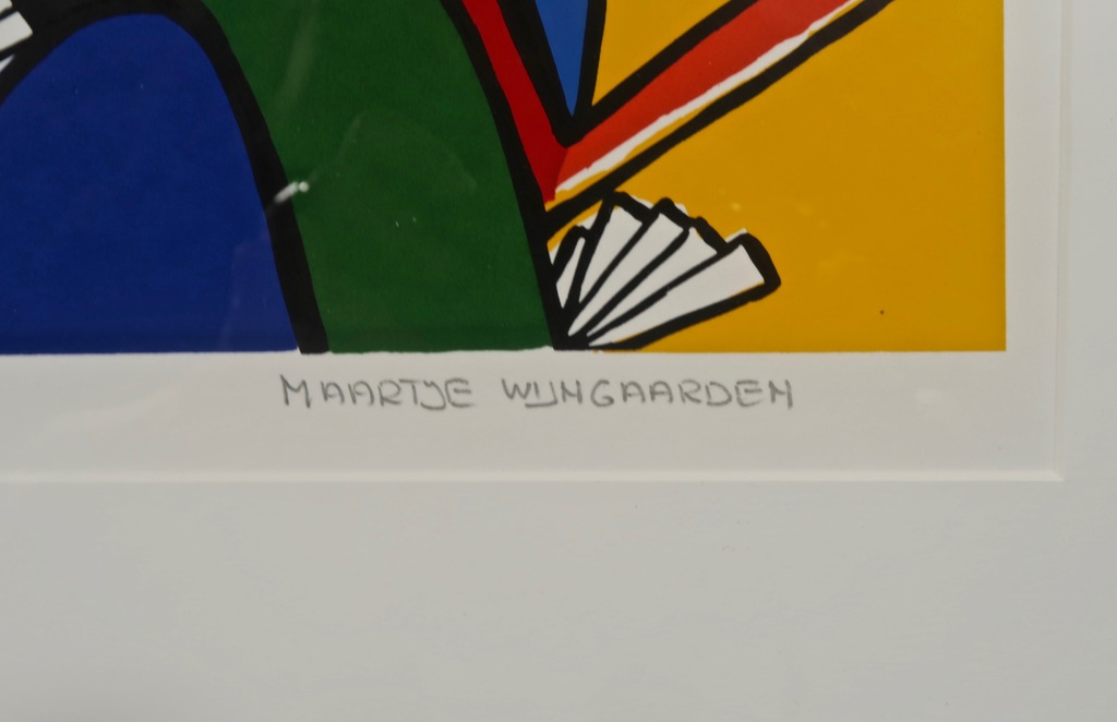 Maartje Wijngaarden: Zeefdruk, Zonder titel - Ingelijst kopen? Bied vanaf 35!