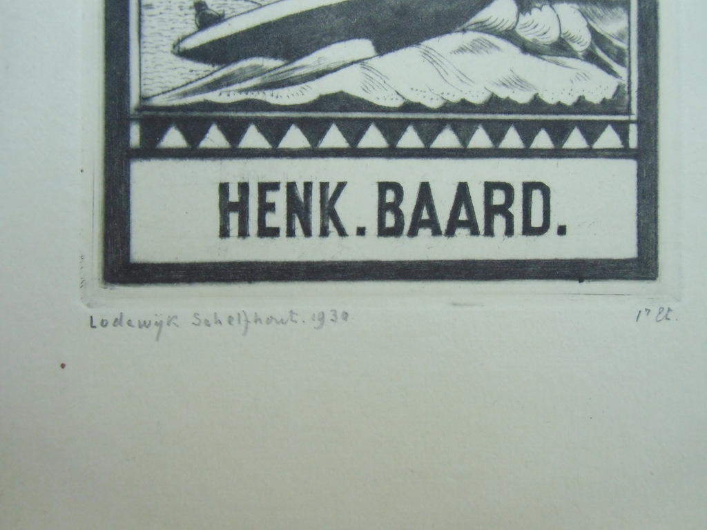 EX LIBRIS HENK BAARD / ETS VAN LODEWIJK SCHELFHOUT kopen? Bied vanaf 1!