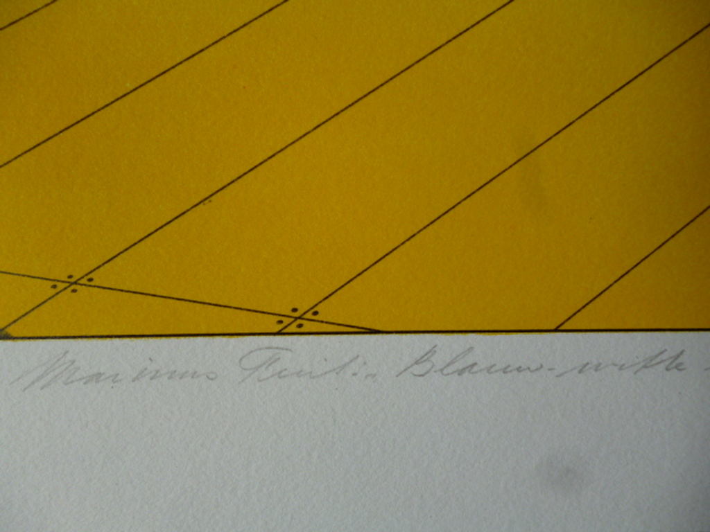 Marinus Fuit - litho/zeefdruk -  Blauw-witte ballonnen tegen plankier kopen? Bied vanaf 75!
