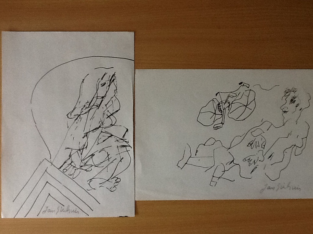 Jan Sierhuis: tekening kopen? Bied vanaf 50!